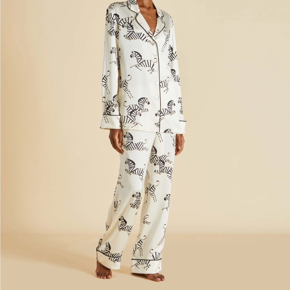 Olivia von Halle Other - Zebra Print Pajama Set